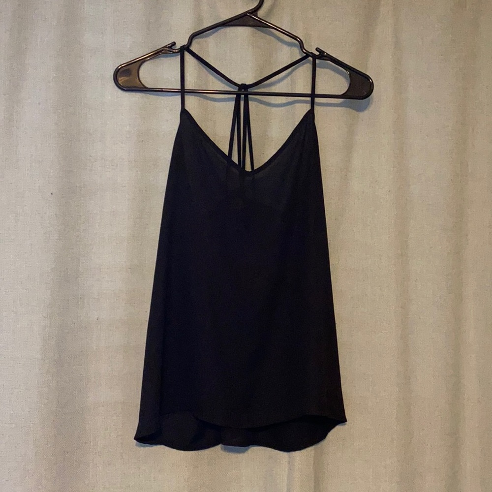 Black tank top